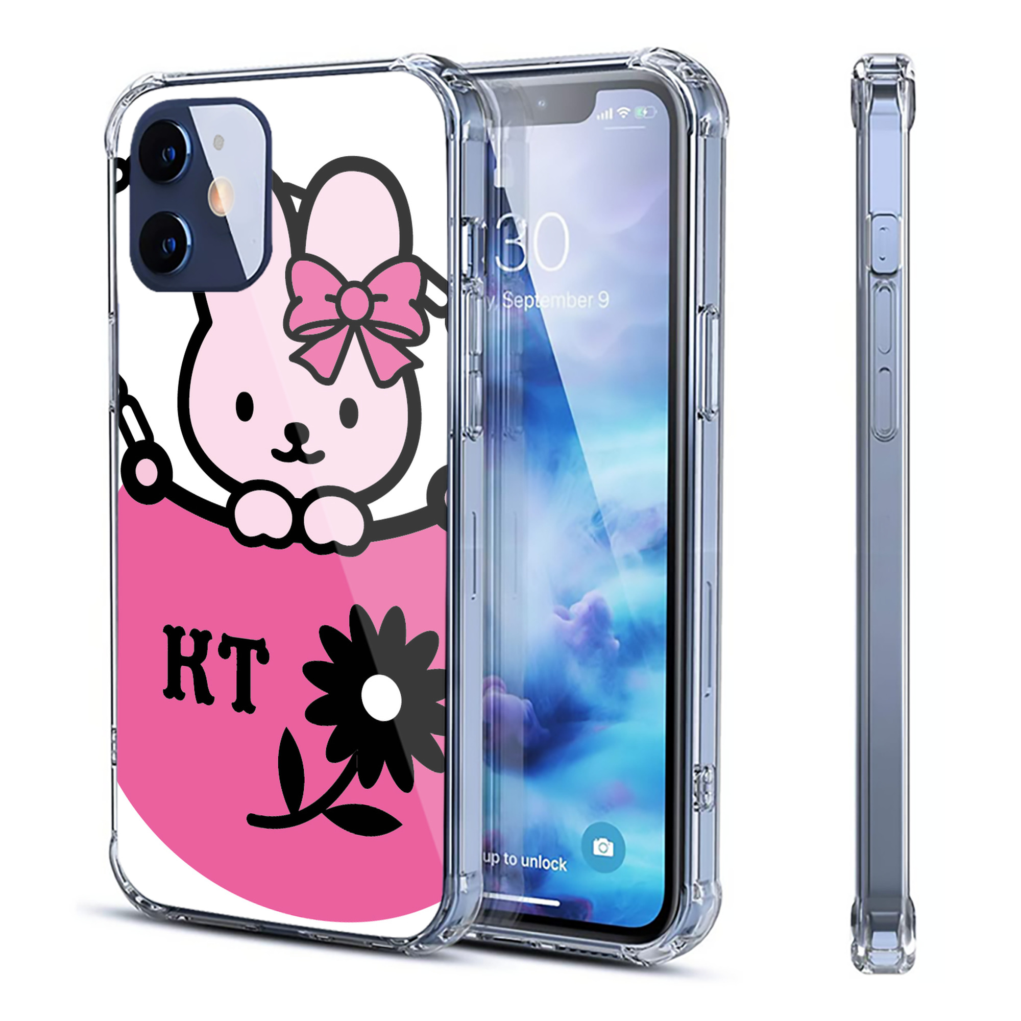 （画像用） Hello Kitty ハローキティ 【iPhone 12シリーズ対応】透明スマホケース（クリアソフトケース）